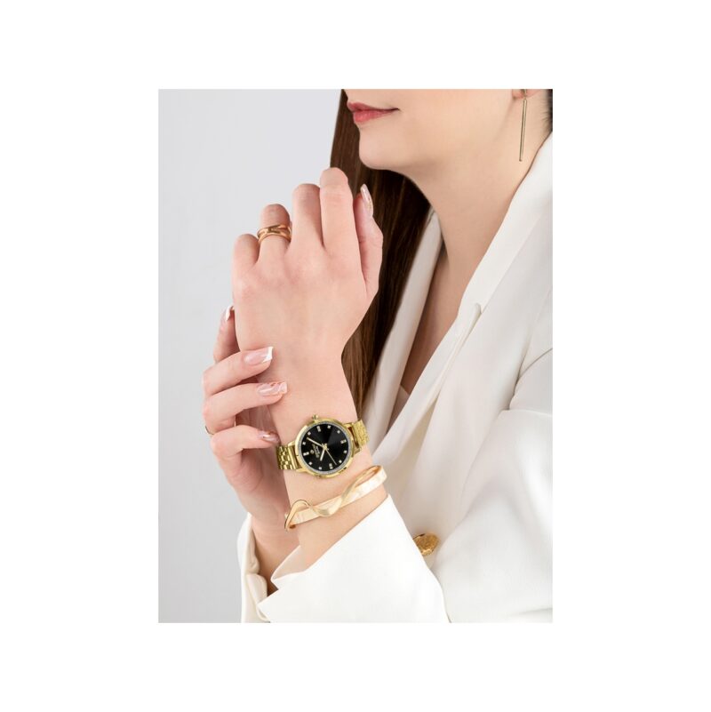 Zegarek Damski Giewont Sapphire Złoto Czarny GW7370-B4