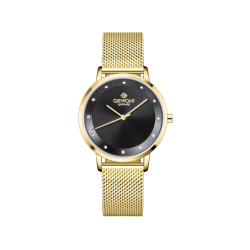 Zegarek Damski Giewont Sapphire Złoto Czarny GW4130-B3