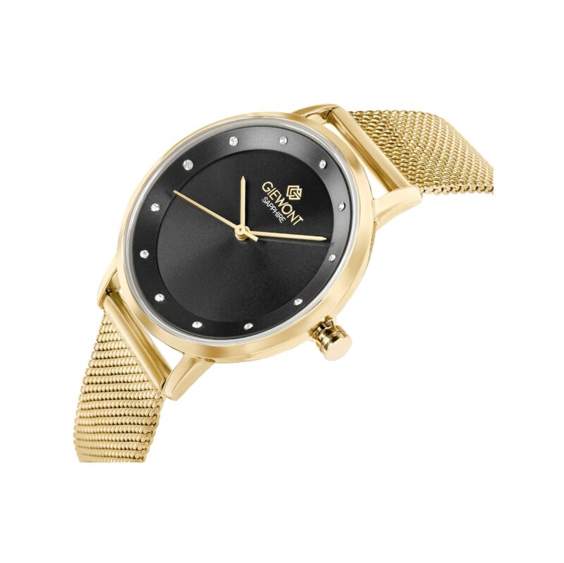 Zegarek Damski Giewont Sapphire Złoto Czarny GW4130-B3