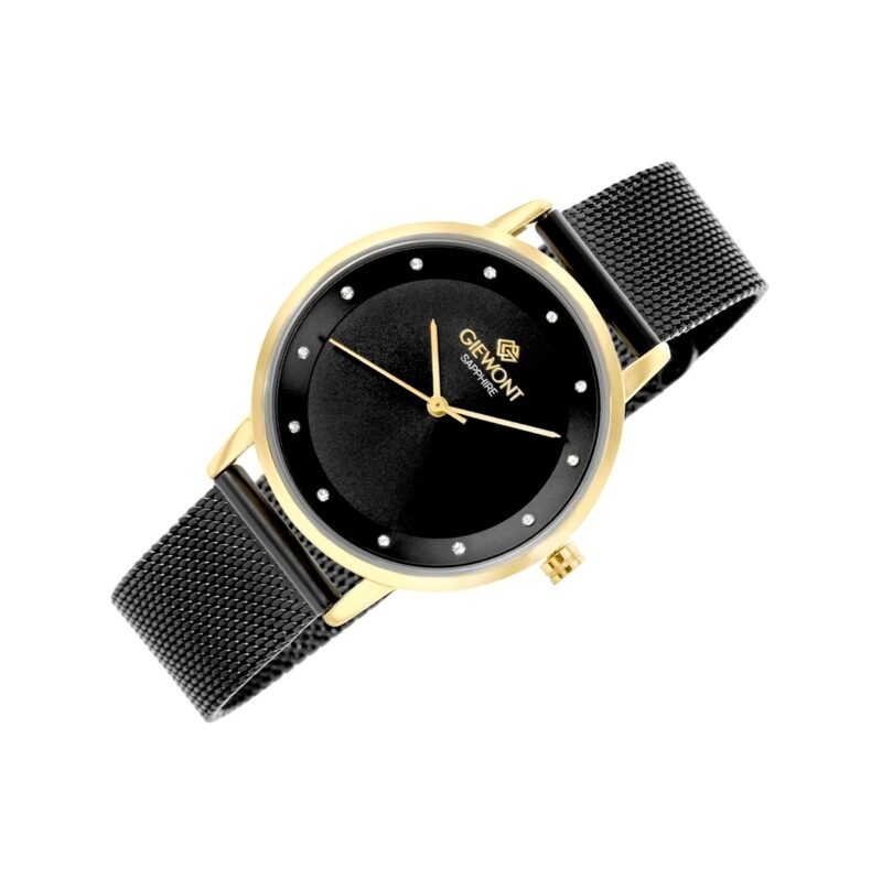 Zegarek Damski Giewont Sapphire Złoto Czarny GW4130-B4