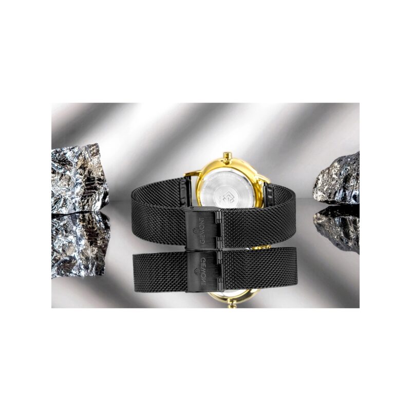 Zegarek Damski Giewont Sapphire Złoto Czarny GW4130-B4
