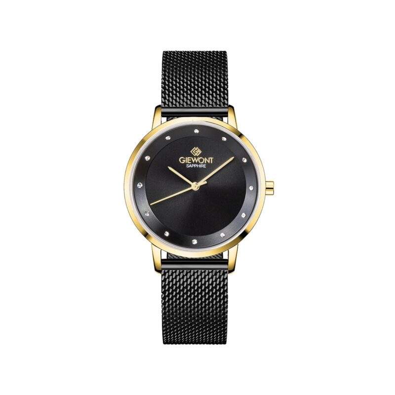 Zegarek Damski Giewont Sapphire Złoto Czarny GW4130-B4