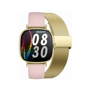 93_74_15_max Smartwatch Gravity Złoty Bransoleta + Pasek GT32-1