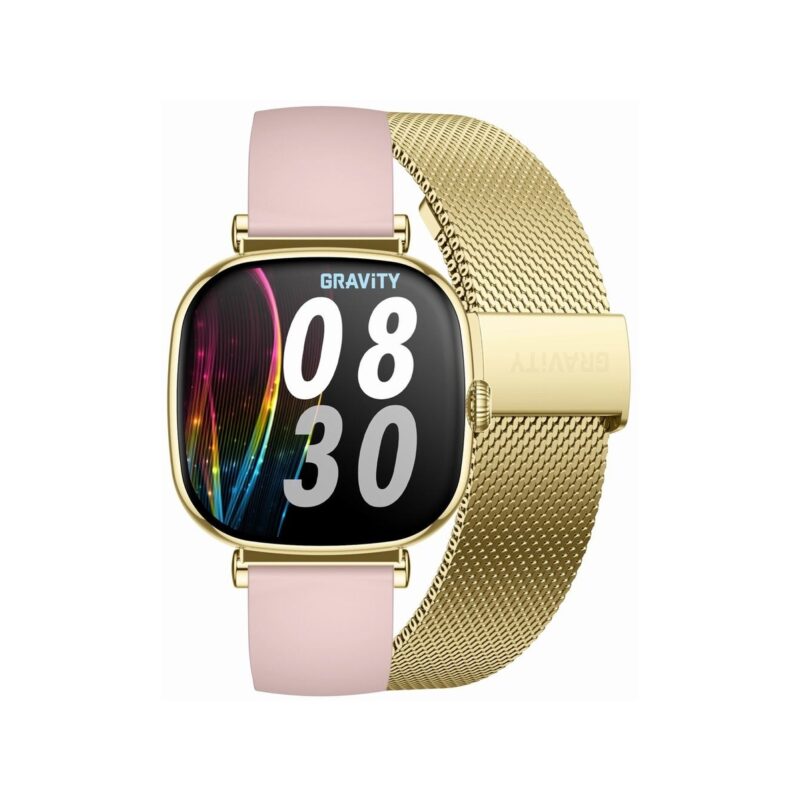 93_74_15_max Smartwatch Gravity Złoty Bransoleta + Pasek GT32-1