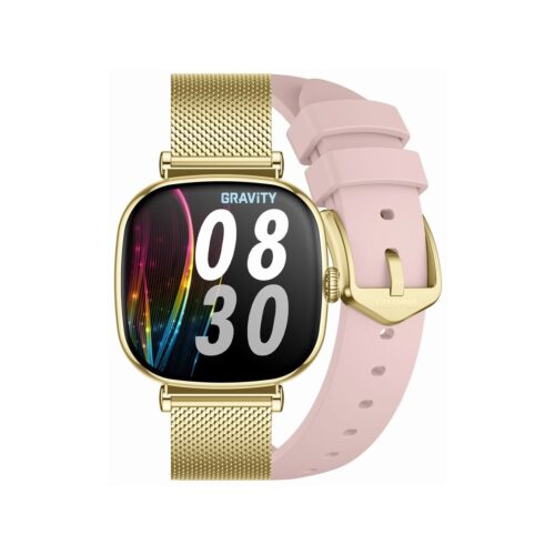 Smartwatch Gravity Złoty Bransoleta + Pasek GT32-1