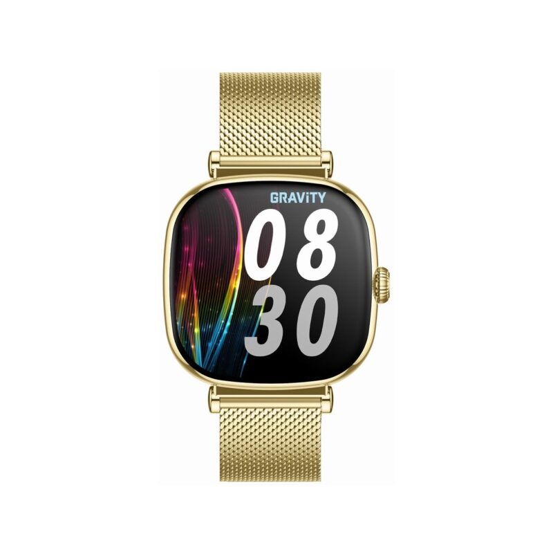93_74_8_max Smartwatch Gravity Złoty Bransoleta + Pasek GT32-1