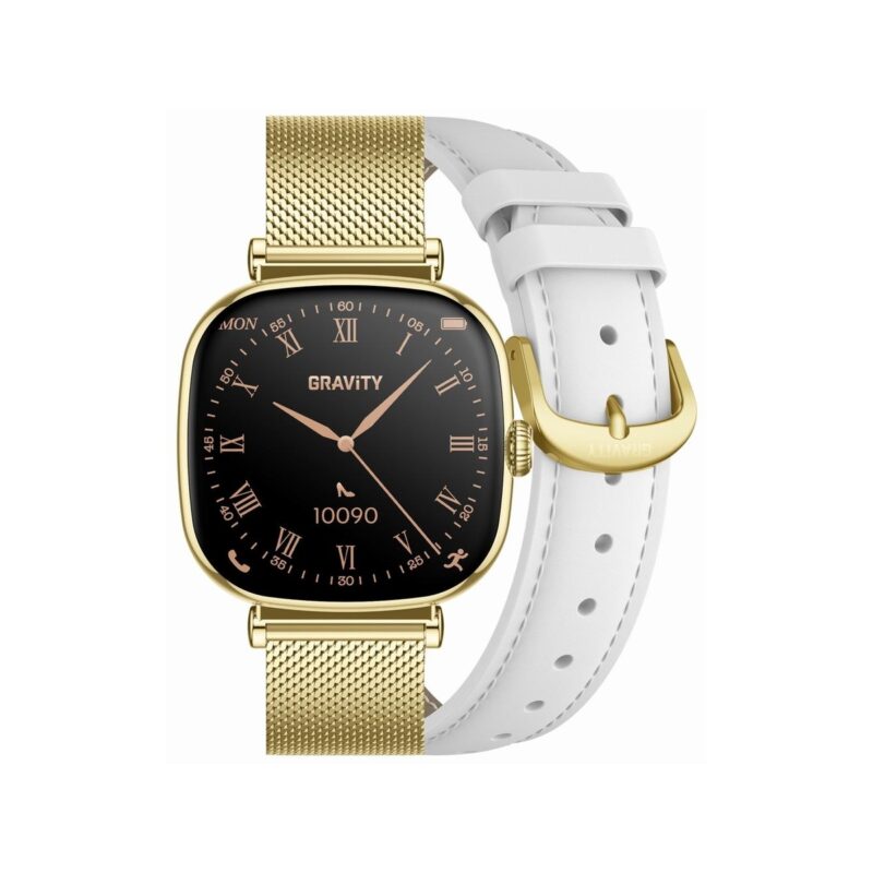 Smartwatch Gravity Złoty Bransoleta + Pasek GT32-2