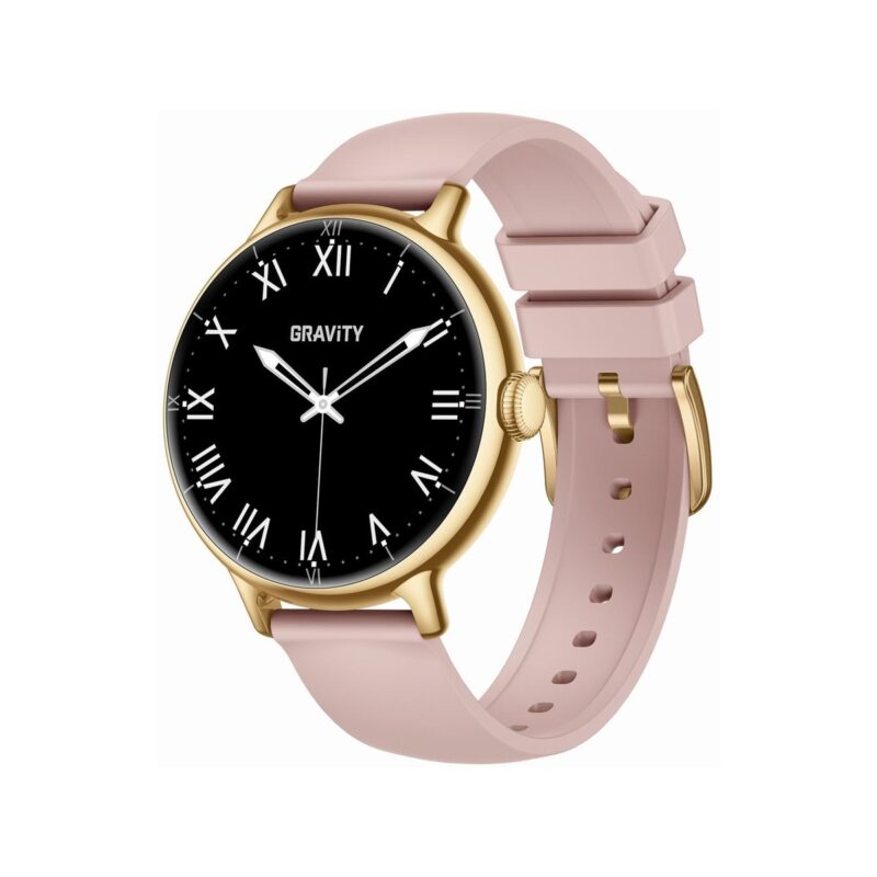 Smartwatch Gravity Złoty Pasek + Bransoleta GT33-1