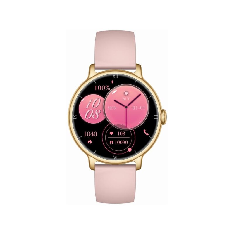 Smartwatch Gravity Złoty Pasek + Bransoleta GT33-1