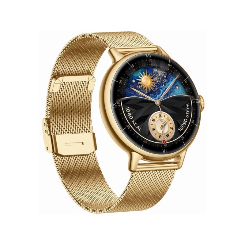 Smartwatch Gravity Złoty Pasek + Bransoleta GT33-1