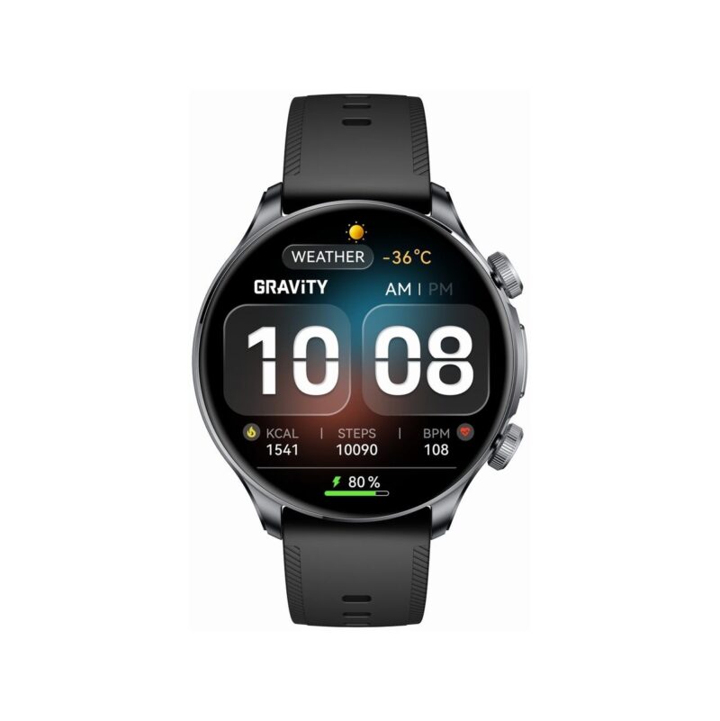 Smartwatch Gravity Czarny 2 Paski GT35-1