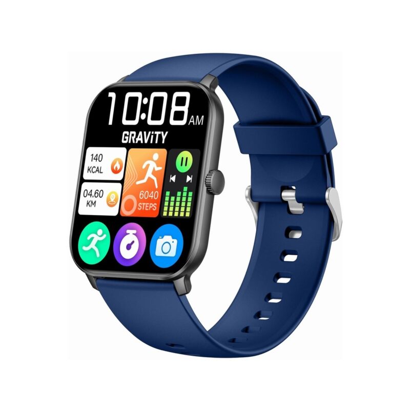 Smartwatch Gravity Czarny Niebieski GT36-6