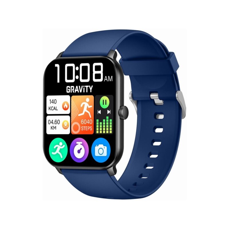 Smartwatch Gravity Czarny Niebieski GT36-6