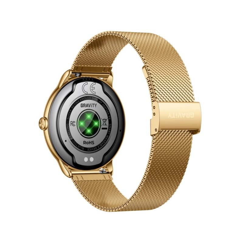 Smartwatch Gravity Złoty Pasek + Bransoleta GT31-2