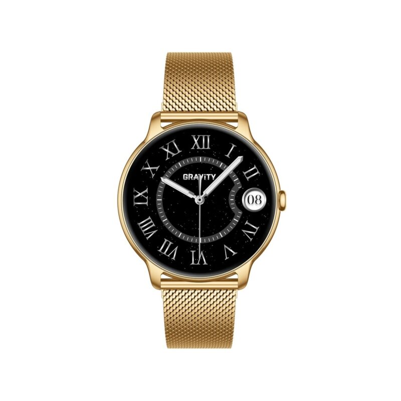 Smartwatch Gravity Złoty Pasek + Bransoleta GT31-2