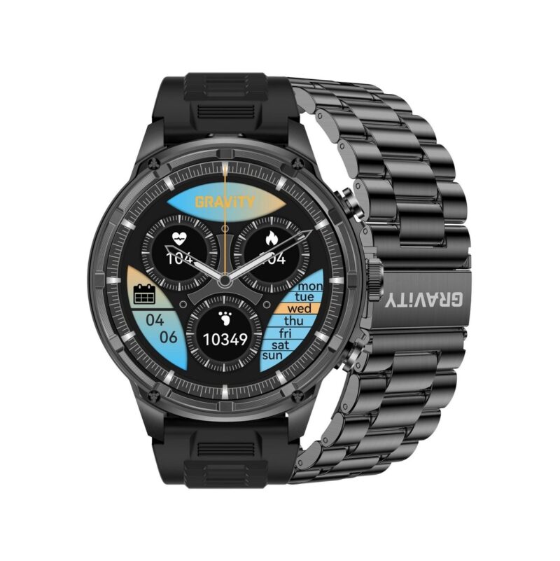 Smartwatch Gravity Czarny Pasek + Bransoleta GT41-1