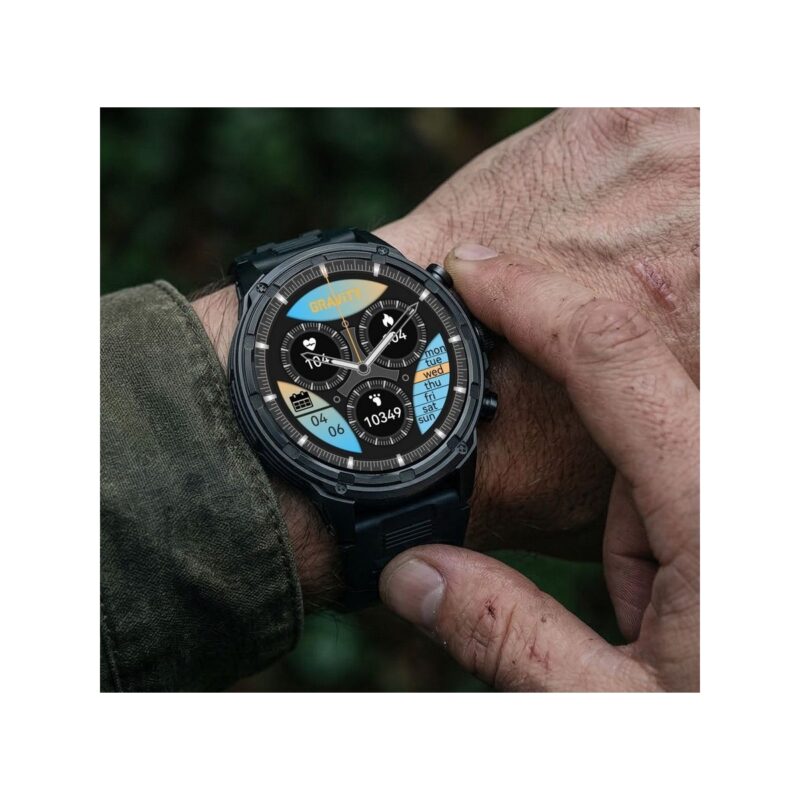 Smartwatch Gravity Czarny Pasek + Bransoleta GT41-1