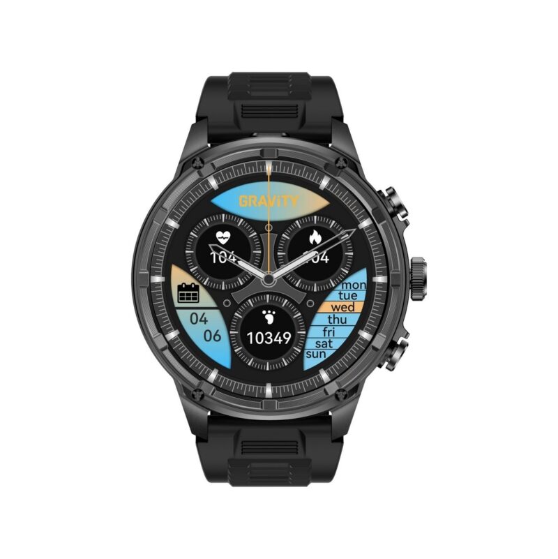 Smartwatch Gravity Czarny Pasek + Bransoleta GT41-1