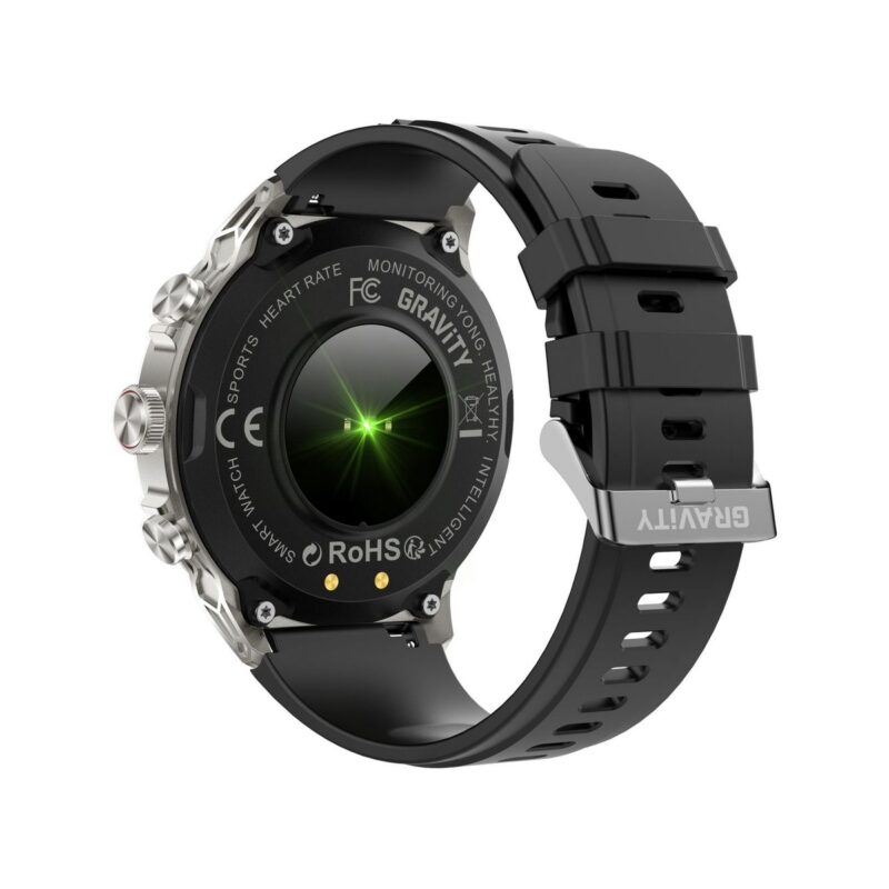 Smartwatch Gravity Srebrny Pasek + Bransoleta GT41-3