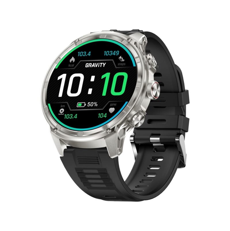 Smartwatch Gravity Srebrny Pasek + Bransoleta GT41-3