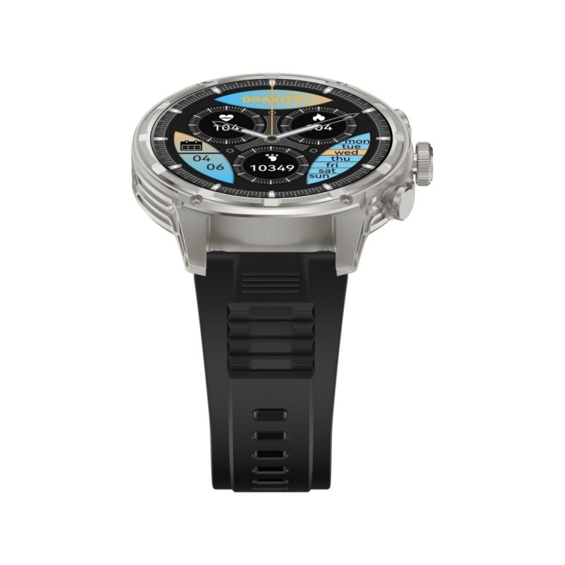 Smartwatch Gravity Srebrny Pasek + Bransoleta GT41-3