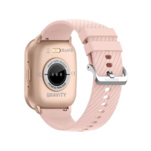 Smartwatch Gravity Różowy Pasek + Bransoleta GT43-1