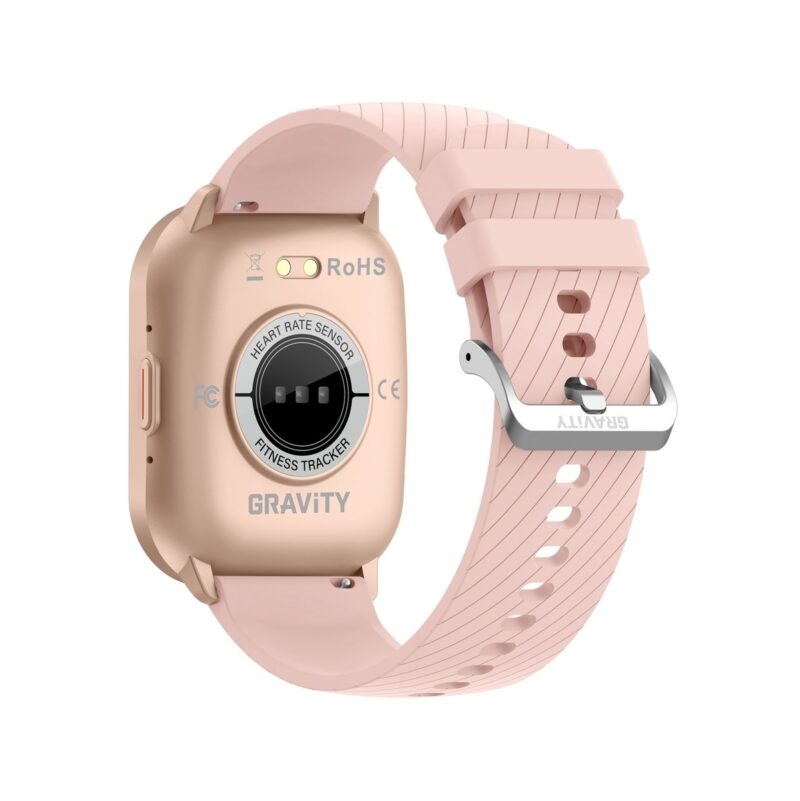 Smartwatch Gravity Różowy Pasek + Bransoleta GT43-1