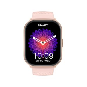 Smartwatch Gravity Różowy Pasek + Bransoleta GT43-1