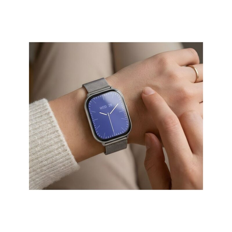 Smartwatch Gravity Srebrny Pasek + Bransoleta GT43-2