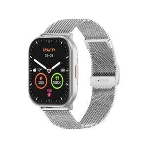 Smartwatch Gravity Srebrny Pasek + Bransoleta GT43-2