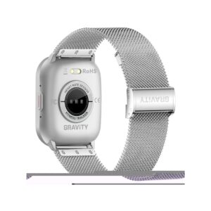 Smartwatch Gravity Srebrny Pasek + Bransoleta GT43-2