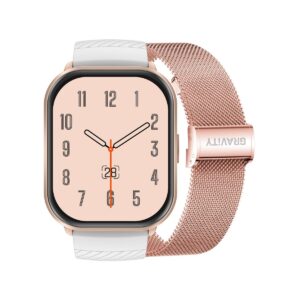 Smartwatch Gravity Różowy Pasek + Bransoleta GT43-4