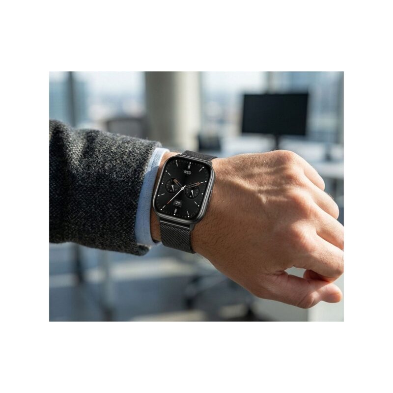 Smartwatch Gravity Czarny Pasek + Bransoleta GT43-5