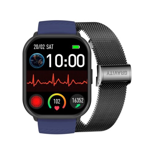 Smartwatch Gravity Czarny Pasek + Bransoleta GT43-5