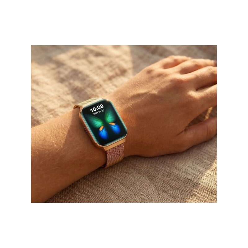 Smartwatch Gravity Różowe Złoto Pasek + Bransoleta GT44-1