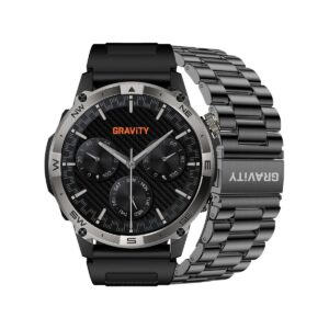Smartwatch Gravity Czarny Pasek + Bransoleta GT46-1