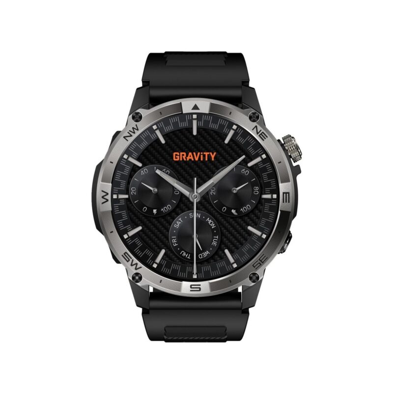 Smartwatch Gravity Czarny Pasek + Bransoleta GT46-1