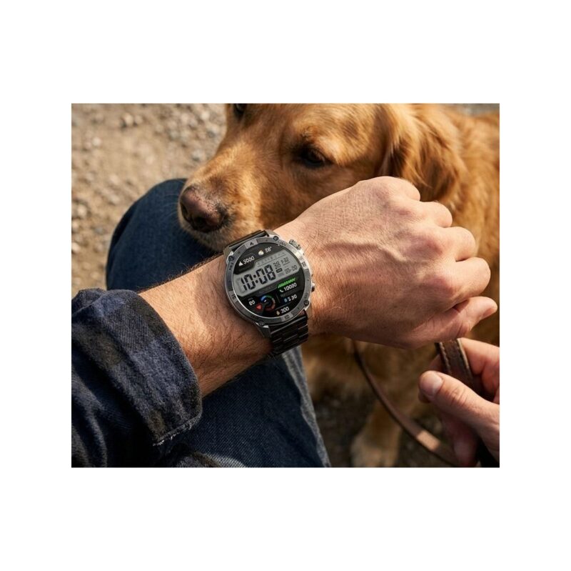 Smartwatch Gravity Grafitowy Pasek + Bransoleta GT46-3