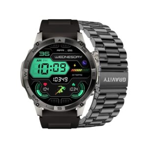 Smartwatch Gravity Grafitowy Pasek + Bransoleta GT46-3