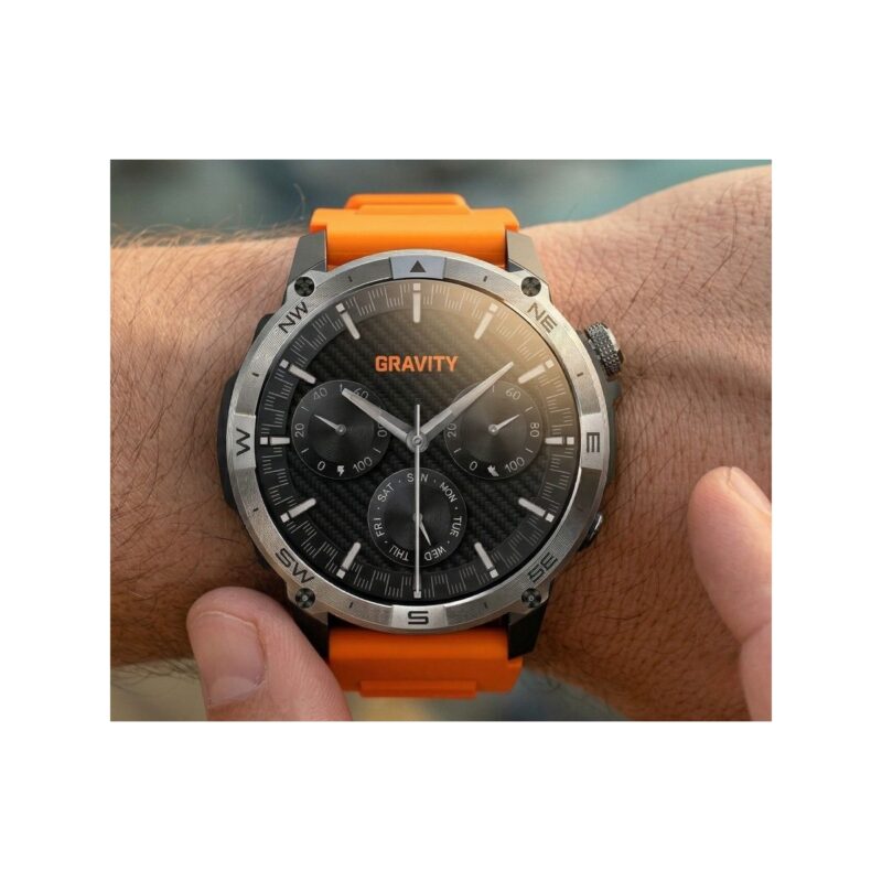 Smartwatch Gravity Czarny Pasek + Bransoleta GT46-4