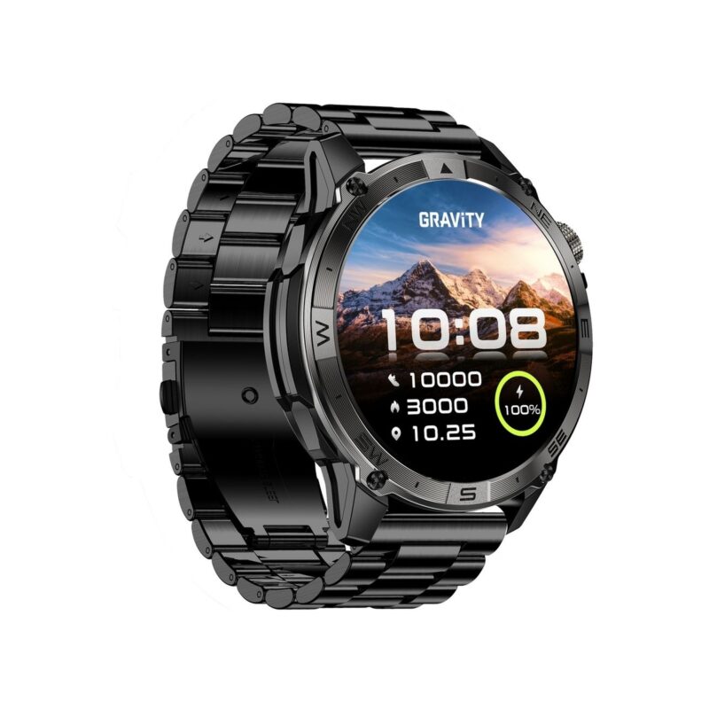 Smartwatch Gravity Czarny Pasek + Bransoleta GT46-4