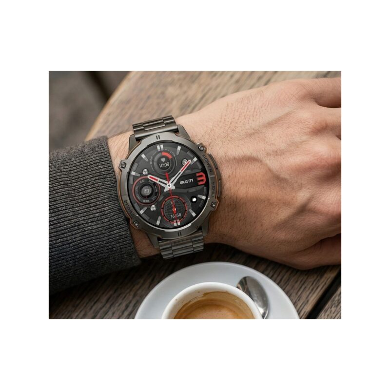 Smartwatch Gravity Czarny Pasek + Bransoleta GT42-2