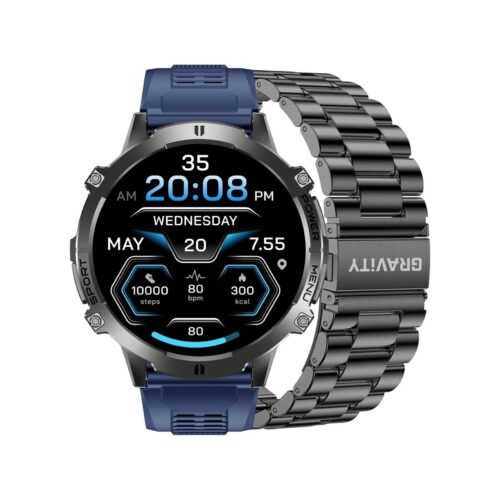 Smartwatch Gravity Czarny Pasek + Bransoleta GT42-2
