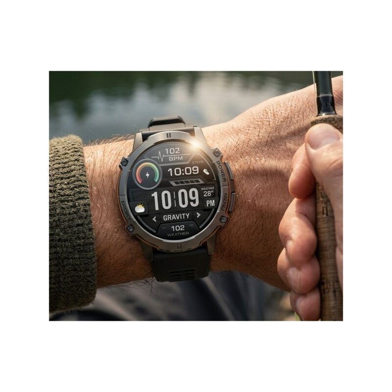 Smartwatch Gravity Grafitowy Pasek + Bransoleta GT42-3
