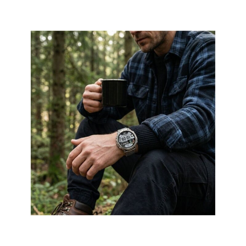 Smartwatch Gravity Grafitowy Pasek + Bransoleta GT42-4