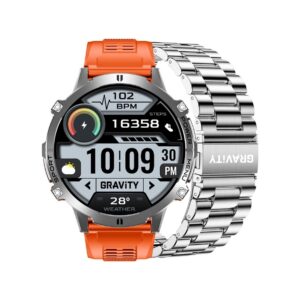 Smartwatch Gravity Grafitowy Pasek + Bransoleta GT42-4