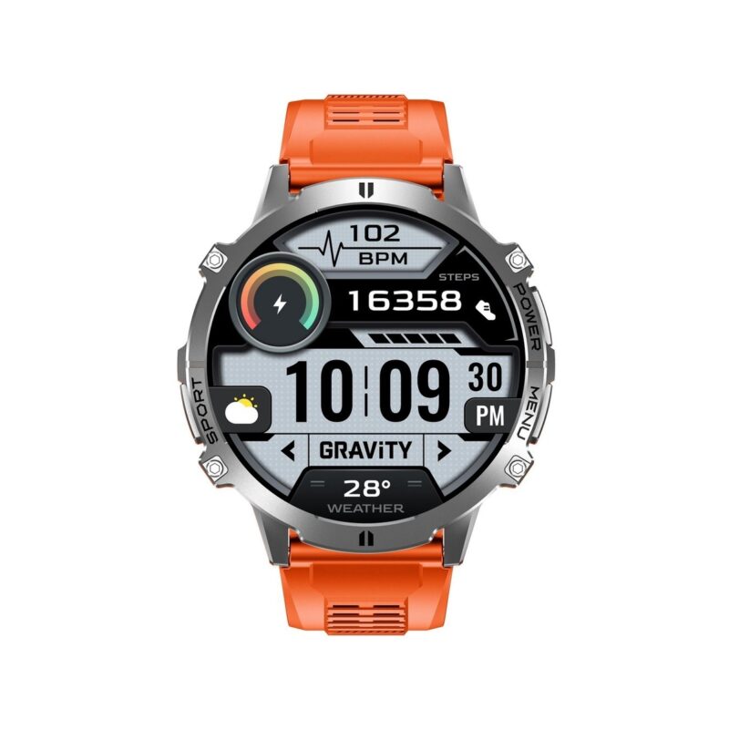 Smartwatch Gravity Grafitowy Pasek + Bransoleta GT42-4