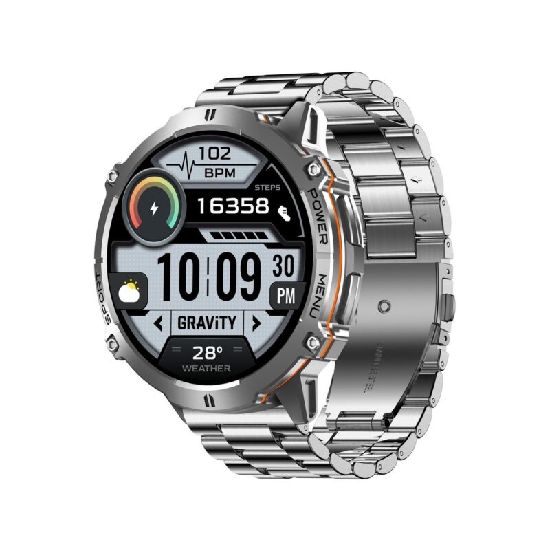 Smartwatch Gravity Grafitowy Pasek + Bransoleta GT42-4