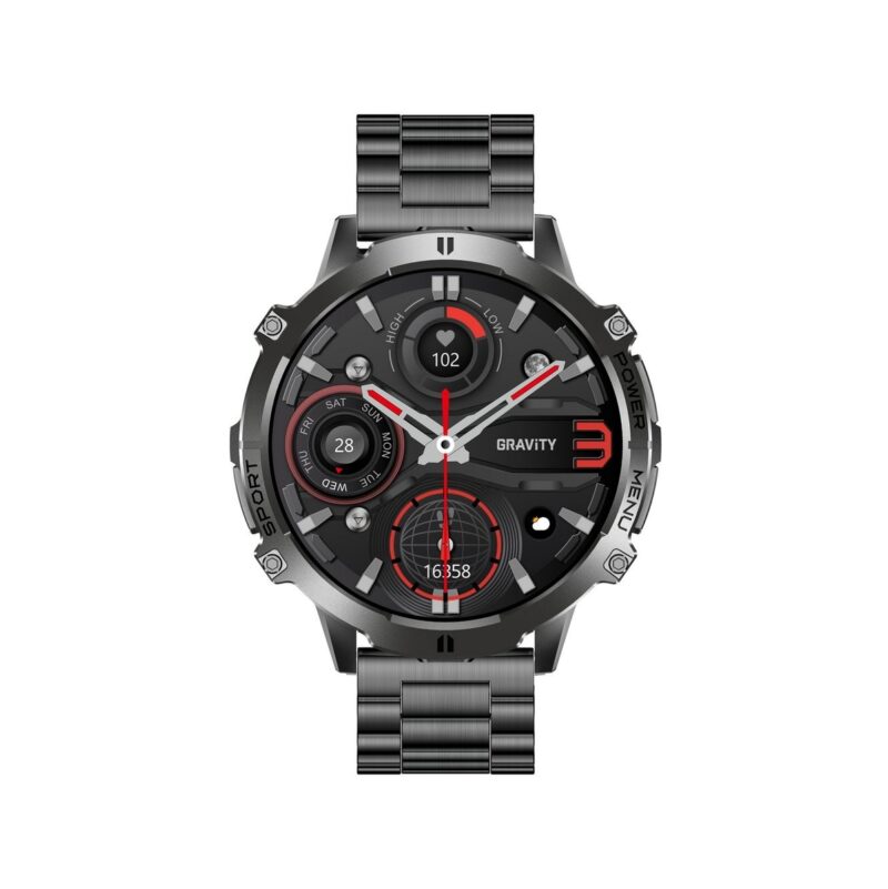 94_11_4_max Smartwatch Gravity Czarny Pasek + Bransoleta GT42-5