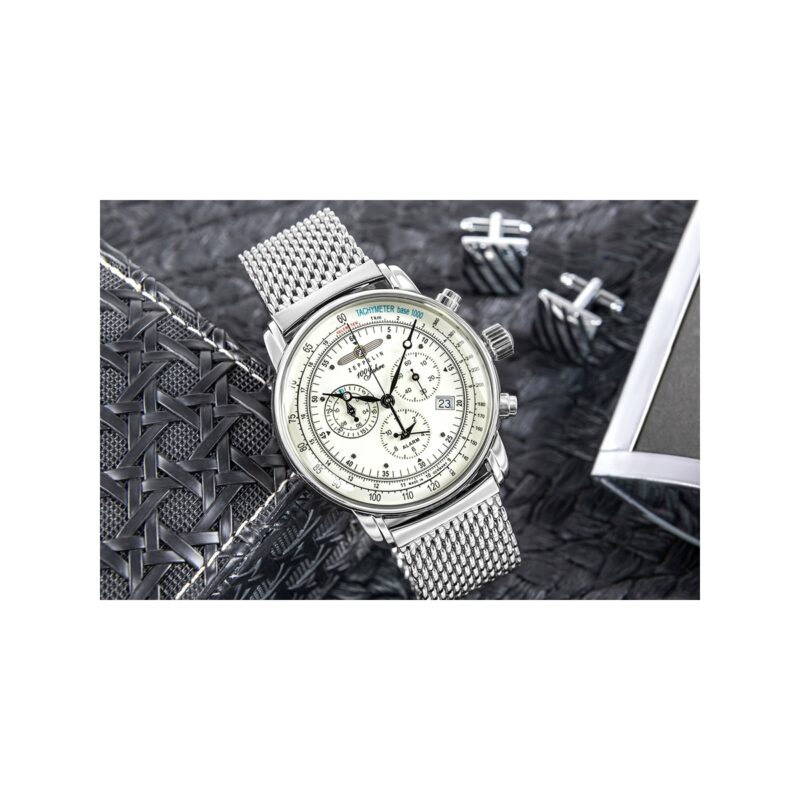 Zegarek Męski ZEPPELIN 100 Jahre Chronograph 8680M-3 + BOX